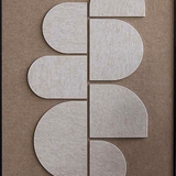 Feltro Acustico 002 Walldecoration Wandkraft 80x120 cm Baklijst Zwart Bruin