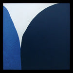 Pebbels I Walldecoration Wandkraft 74x74 cm Houten Lijst Zwart