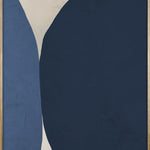 Pebbels I Walldecoration Wandkraft 70x118 cm Houten Lijst Blank