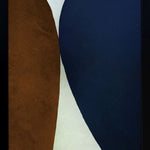 Pebbels II Walldecoration Wandkraft 70x118 cm Houten Lijst zwart