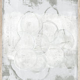 Bubbles in grey Walldecoration Wandkraft 40x50 cm Houten lijst blank A