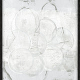 Bubbles in grey Walldecoration Wandkraft 40x50 cm Houten lijst zwart A