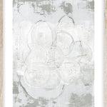 Bubbles in grey Walldecoration Wandkraft 40x50 cm Houten lijst blank B