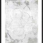 Bubbles in grey Walldecoration Wandkraft 40x50 cm Houten lijst zwart B