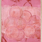 Bubbles in pink Walldecoration Wandkraft 21x30 cm Houten lijst blank