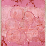 Bubbles in pink Walldecoration Wandkraft 21x30 cm Houten lijst blank