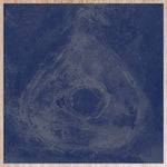 Water Drop in Blue Walldecoration Wandkraft 20x20 cm Houten Lijst Blank A