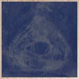 Water Drop in Blue Walldecoration Wandkraft 20x20 cm Houten Lijst Blank A