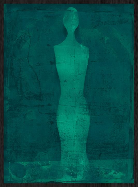 It’s you in Green Walldecoration Wandkraft 40x50 cm Houten Lijst Zwart A