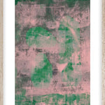 Green Stones Walldecoration Wandkraft 40x50 cm Houten lijst blank B