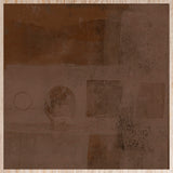 Home is a feeling in brown Walldecoration Wandkraft 20x20 cm Houten Lijst Blank