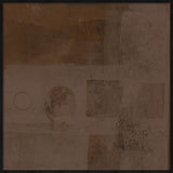Home is a feeling in brown Walldecoration Wandkraft 20x20 cm Houten Lijst Zwart