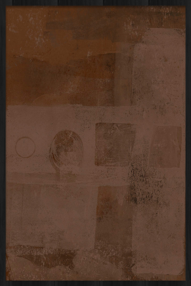 Home is a feeling in brown Walldecoration Wandkraft 21x30 cm Houten Lijst Zwart