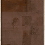 Home is a feeling in brown Walldecoration Wandkraft 21x30 cm Houten Lijst Blank