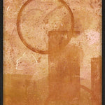 Sunrise in Orange Walldecoration Wandkraft 30x40 cm Houten Lijst Zwart A