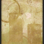 Sunrise in Yellow Walldecoration Wandkraft 30x40 cm Houten Lijst Zwart A