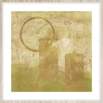Sunrise in Yellow Walldecoration Wandkraft 74x74 cm Houten Lijst Blank B