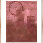 Sunrise in Pink Walldecoration Wandkraft 30x40 cm Houten Lijst Blank B