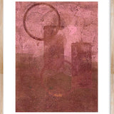 Sunrise in Pink Walldecoration Wandkraft 30x40 cm Houten Lijst Blank B