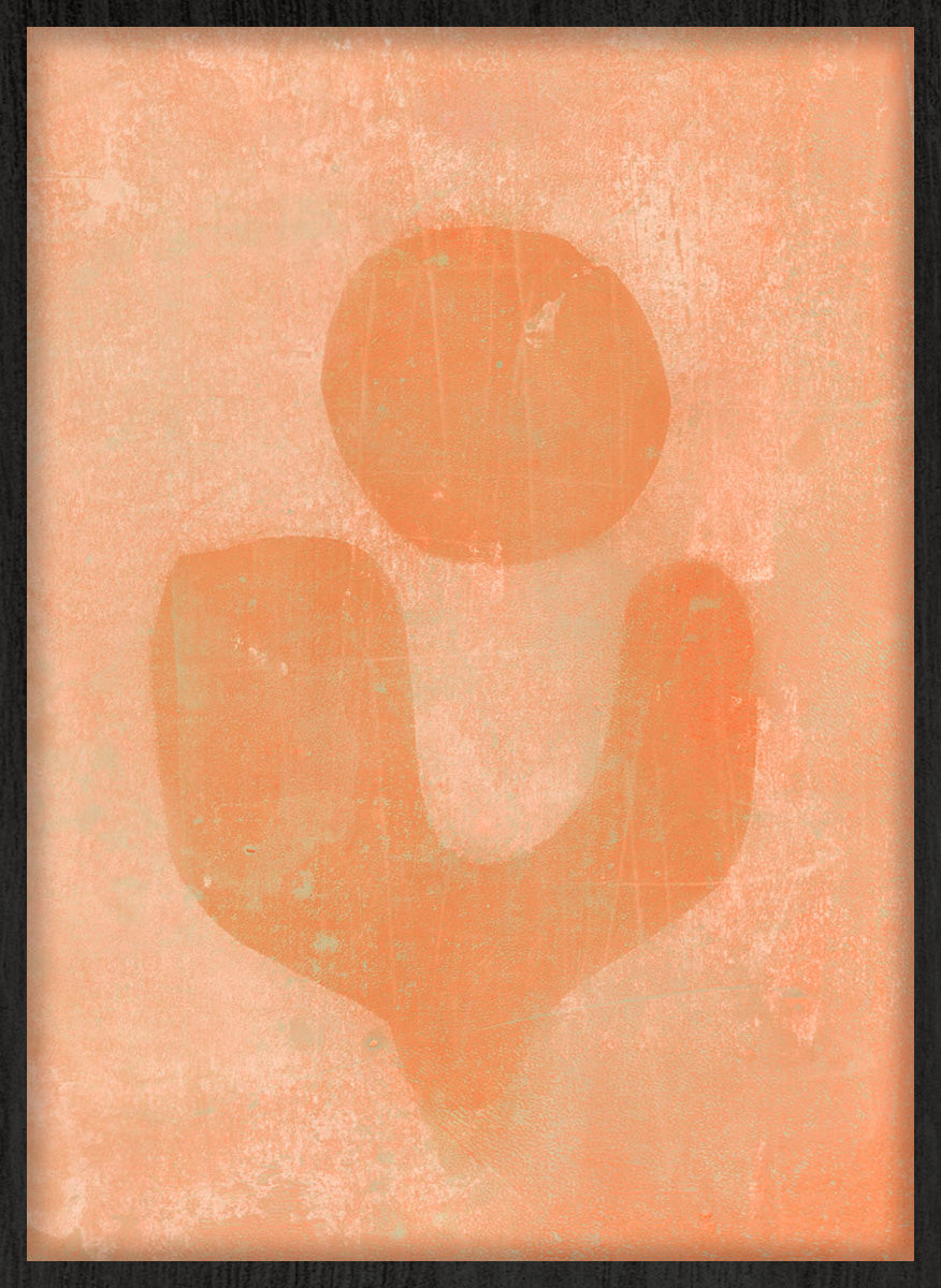 I will catch you in orange Walldecoration Wandkraft 30x40 cm Houten Lijst Zwart A
