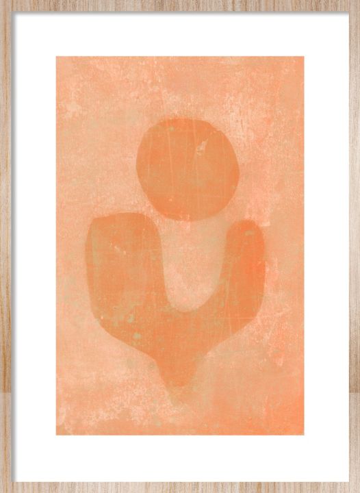I will catch you in orange Walldecoration Wandkraft 30x40 cm Houten Lijst Blank B