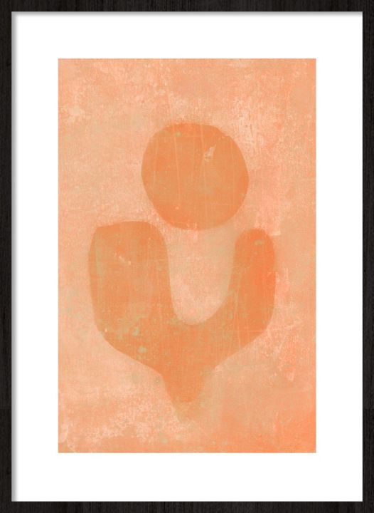 I will catch you in orange Walldecoration Wandkraft 30x40 cm Houten Lijst Zwart B