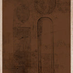 Mother and Child in brown Walldecoration Wandkraft 30x40 cm Baklijst Blank A