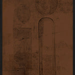 Mother and Child in brown Walldecoration Wandkraft 21x30 cm Baklijst Zwart A