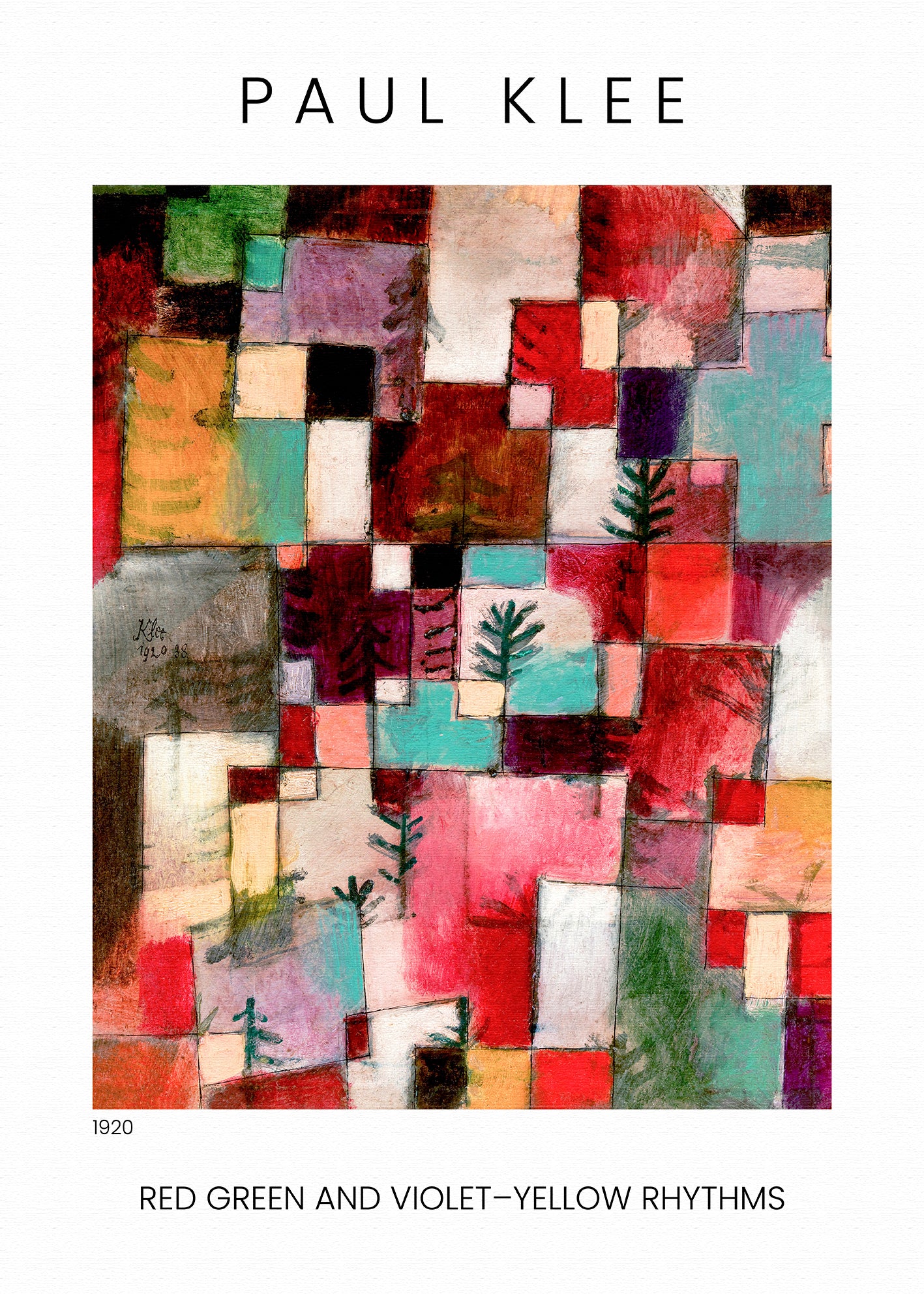 Klee’s Chromatic Pulse Walldecoration Wandkraft