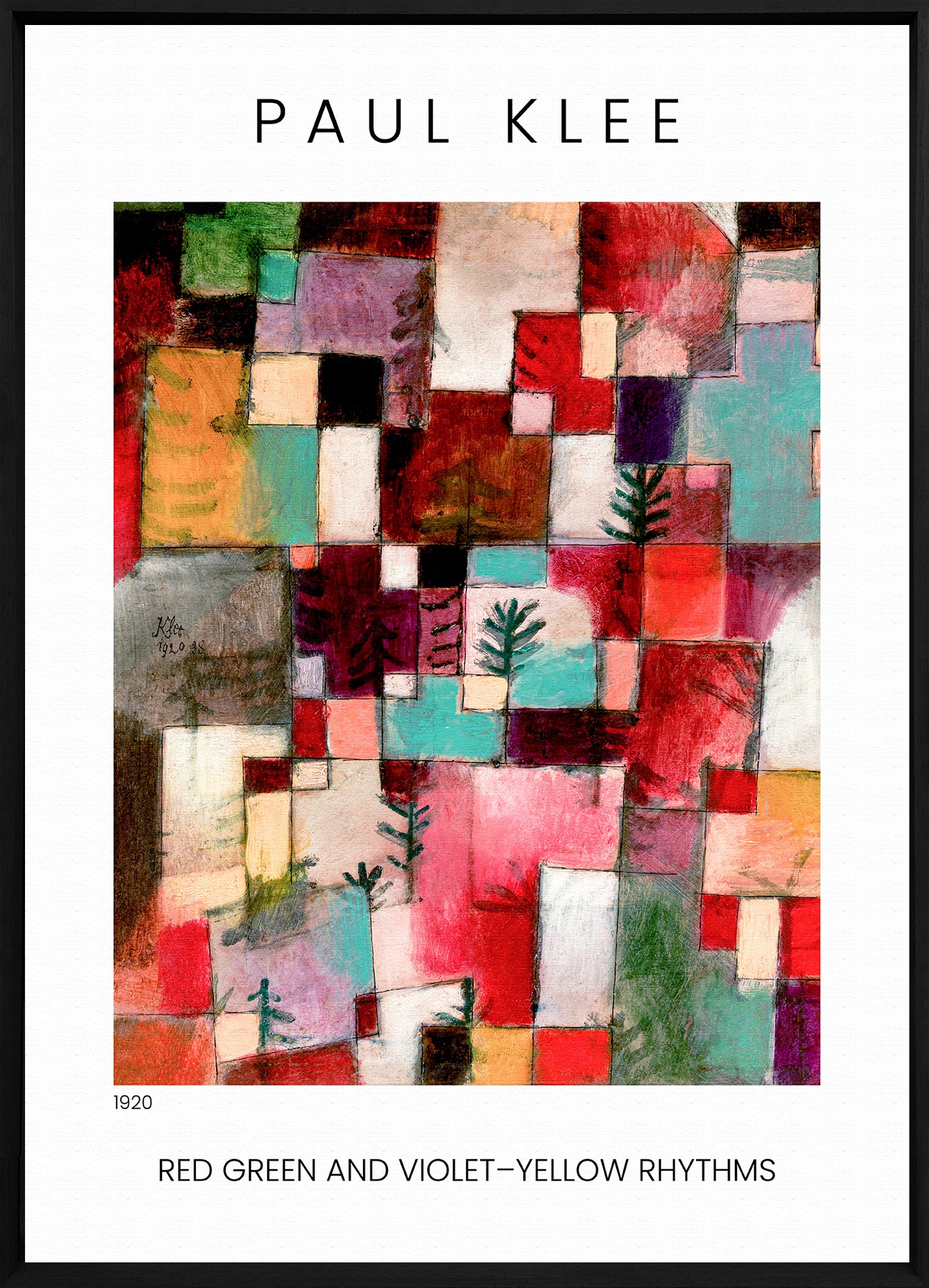 Klee’s Chromatic Pulse Walldecoration Wandkraft