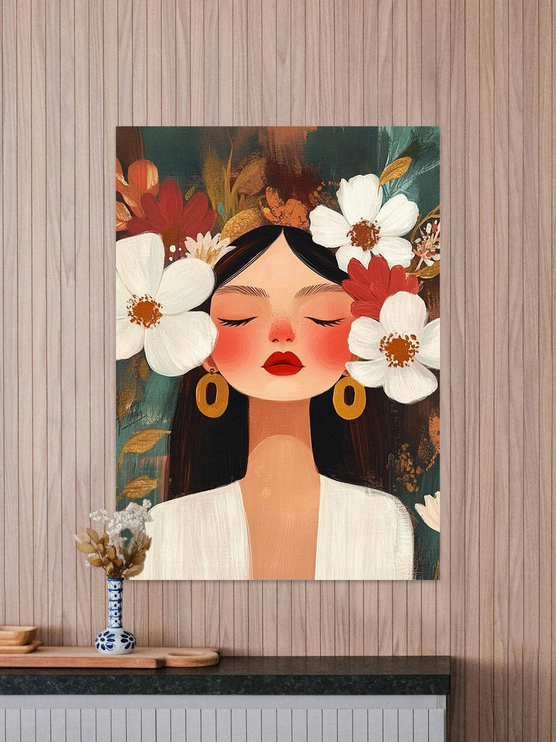Serenity in Bloom Walldecoration Wandkraft