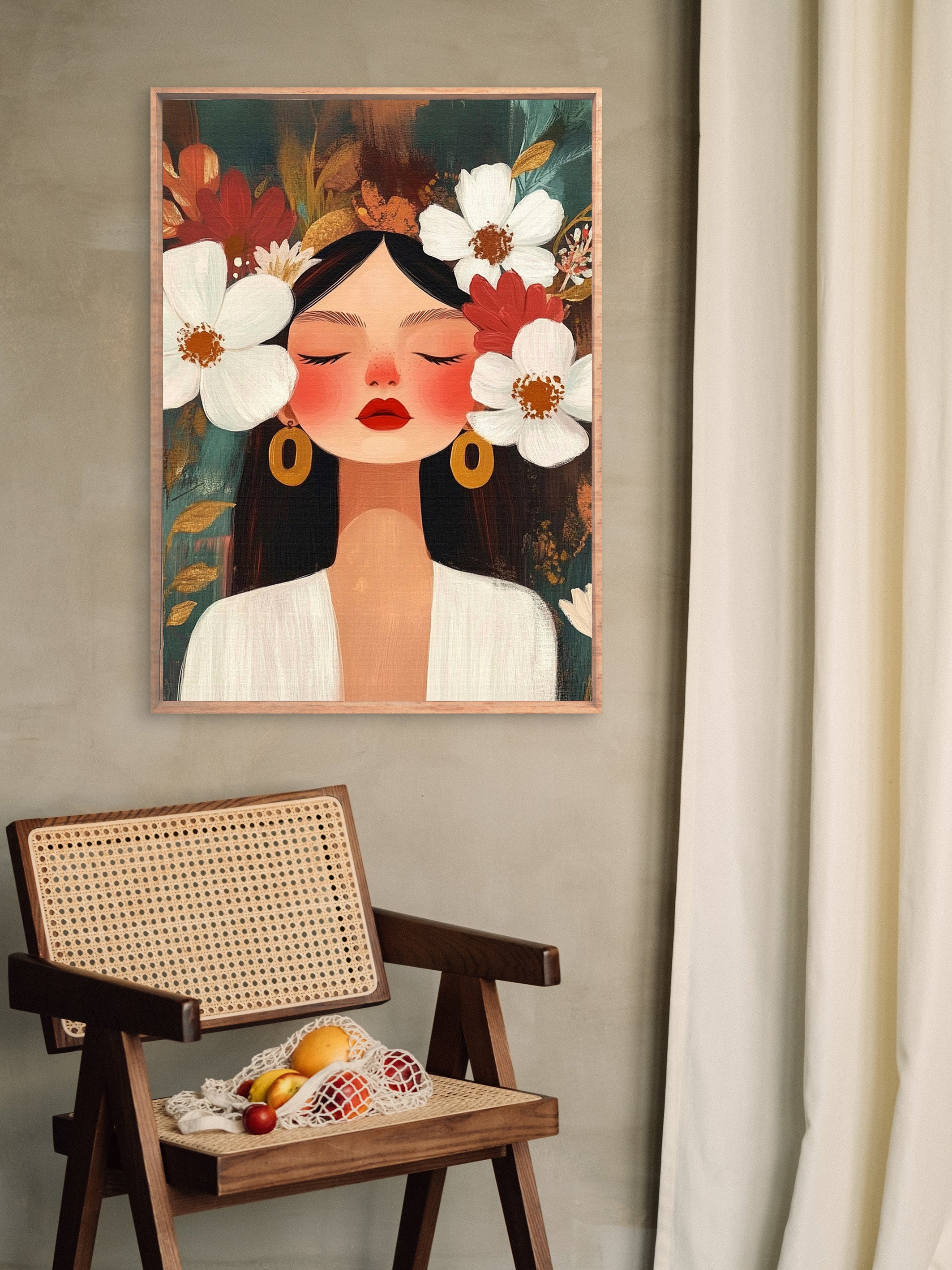 Serenity in Bloom Walldecoration Wandkraft