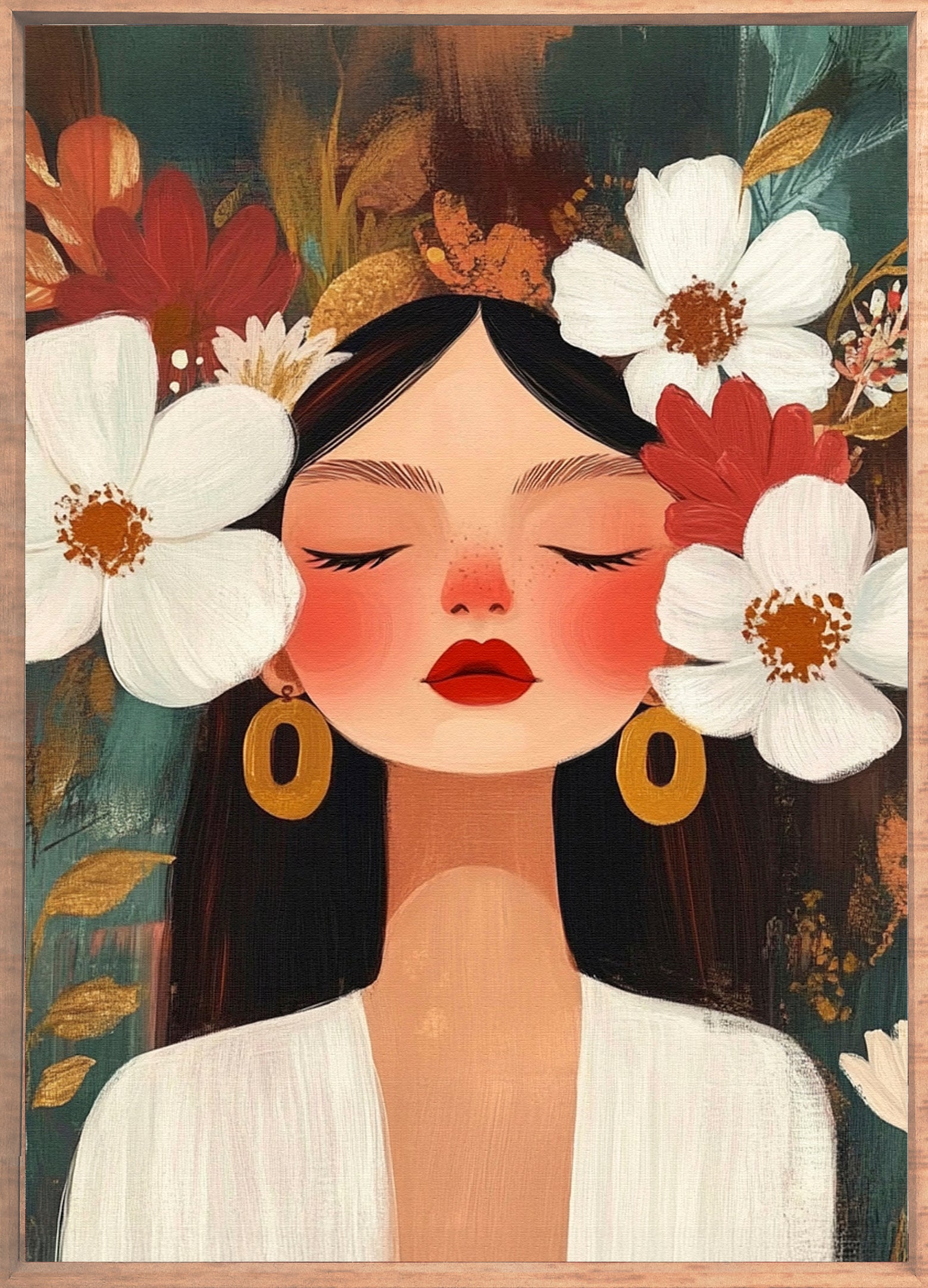 Serenity in Bloom Walldecoration Wandkraft