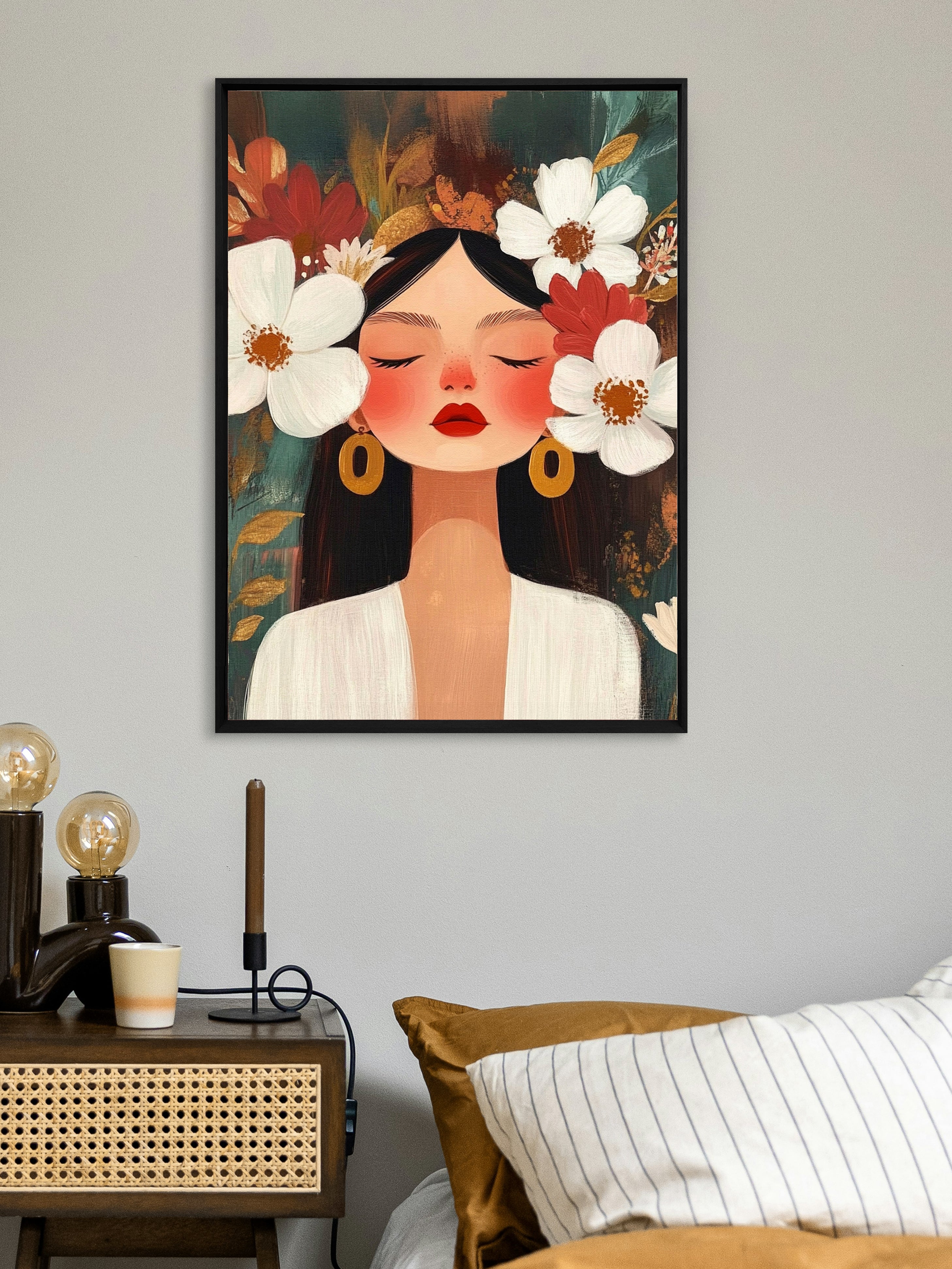 Serenity in Bloom Walldecoration Wandkraft