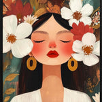 Serenity in Bloom Walldecoration Wandkraft