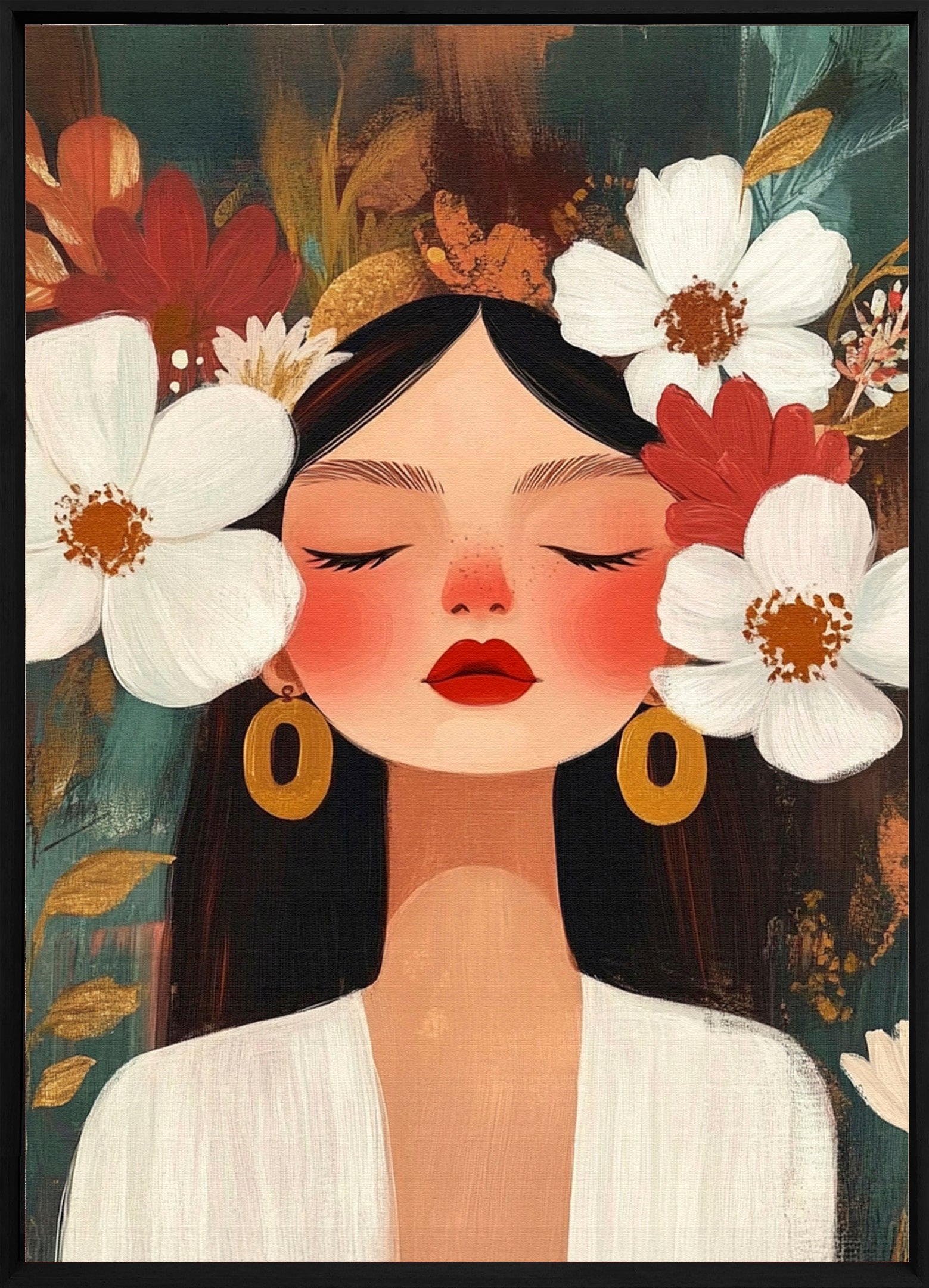 Serenity in Bloom Walldecoration Wandkraft