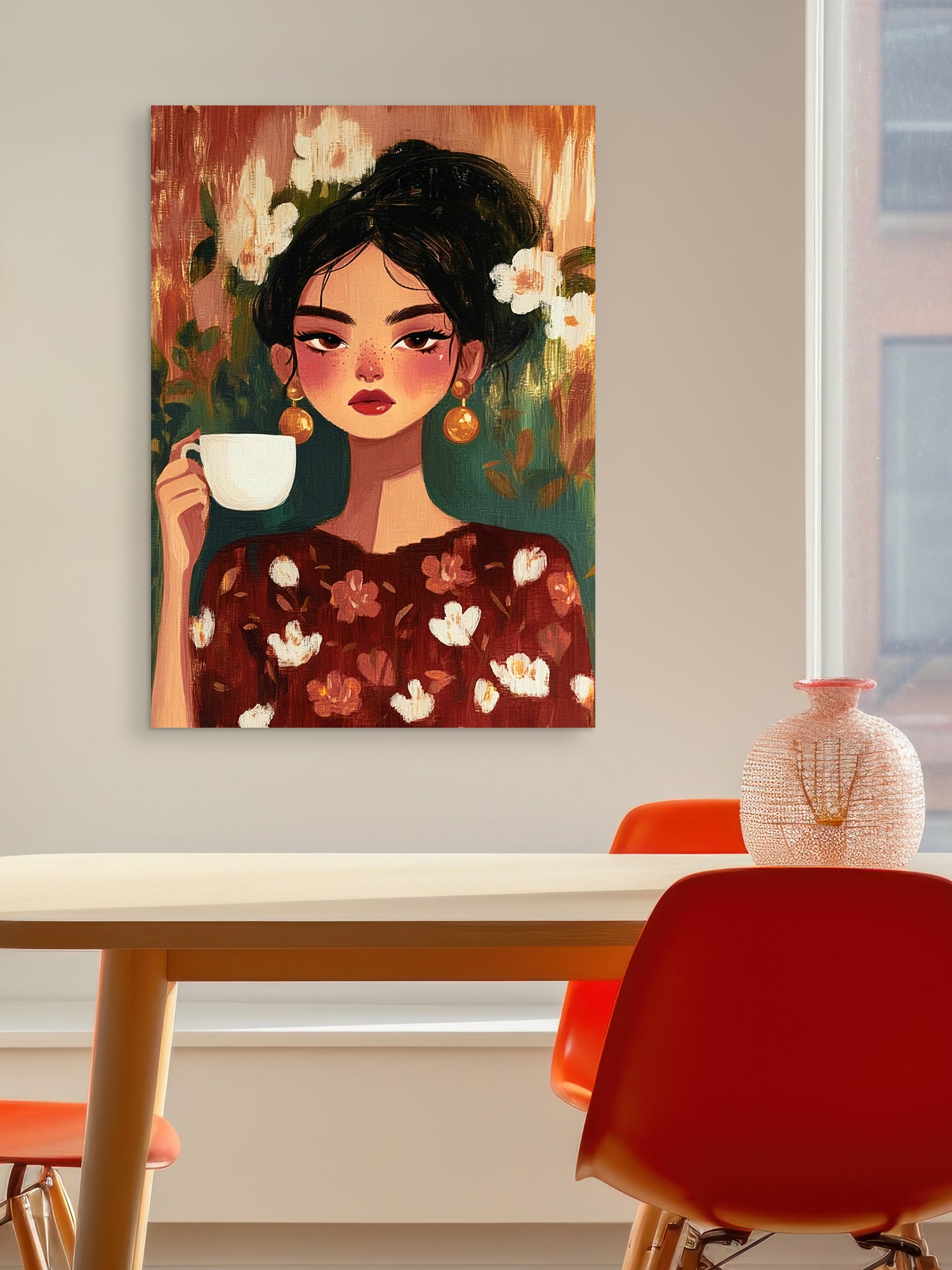 Floral Pause Walldecoration Wandkraft