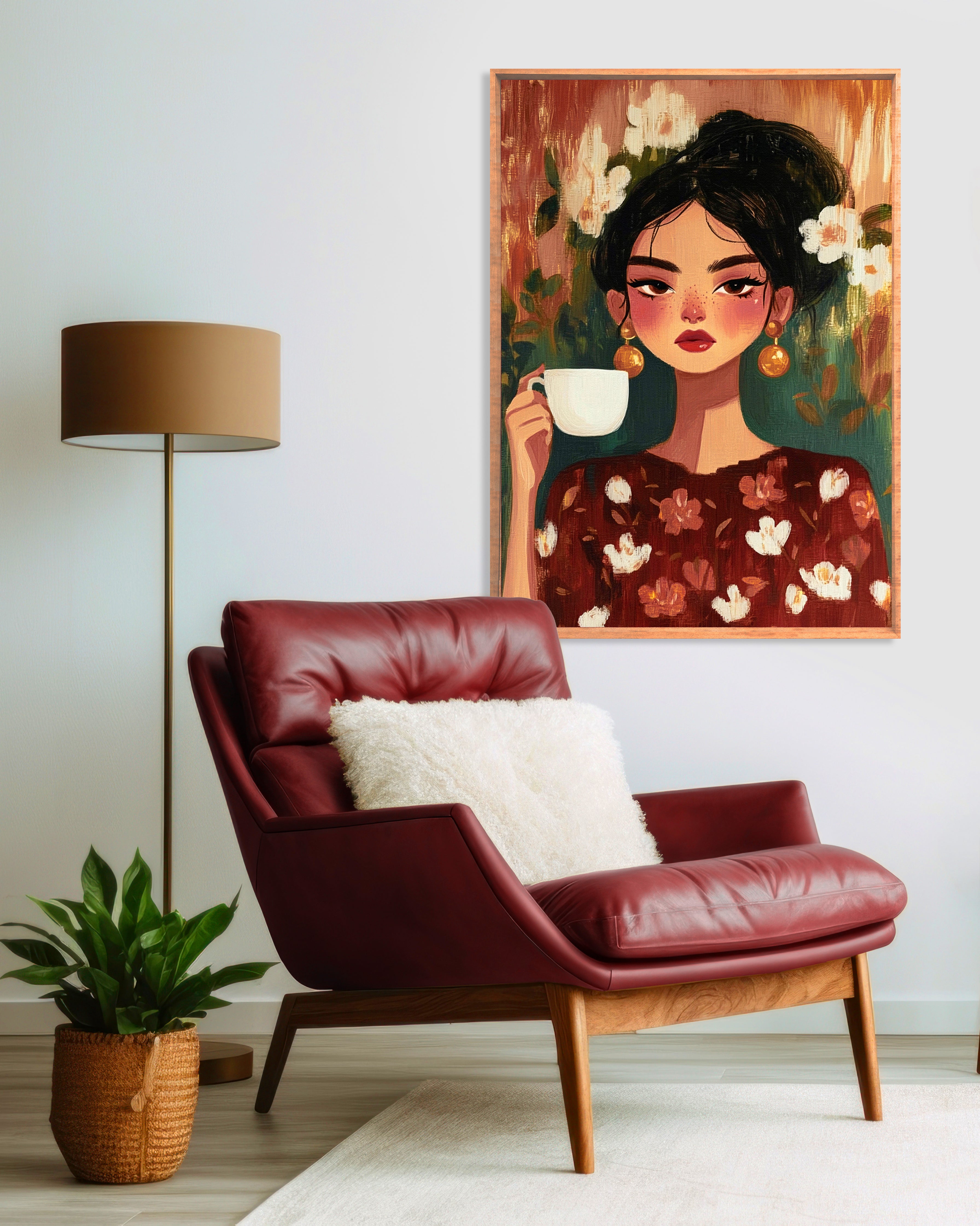 Floral Pause Walldecoration Wandkraft