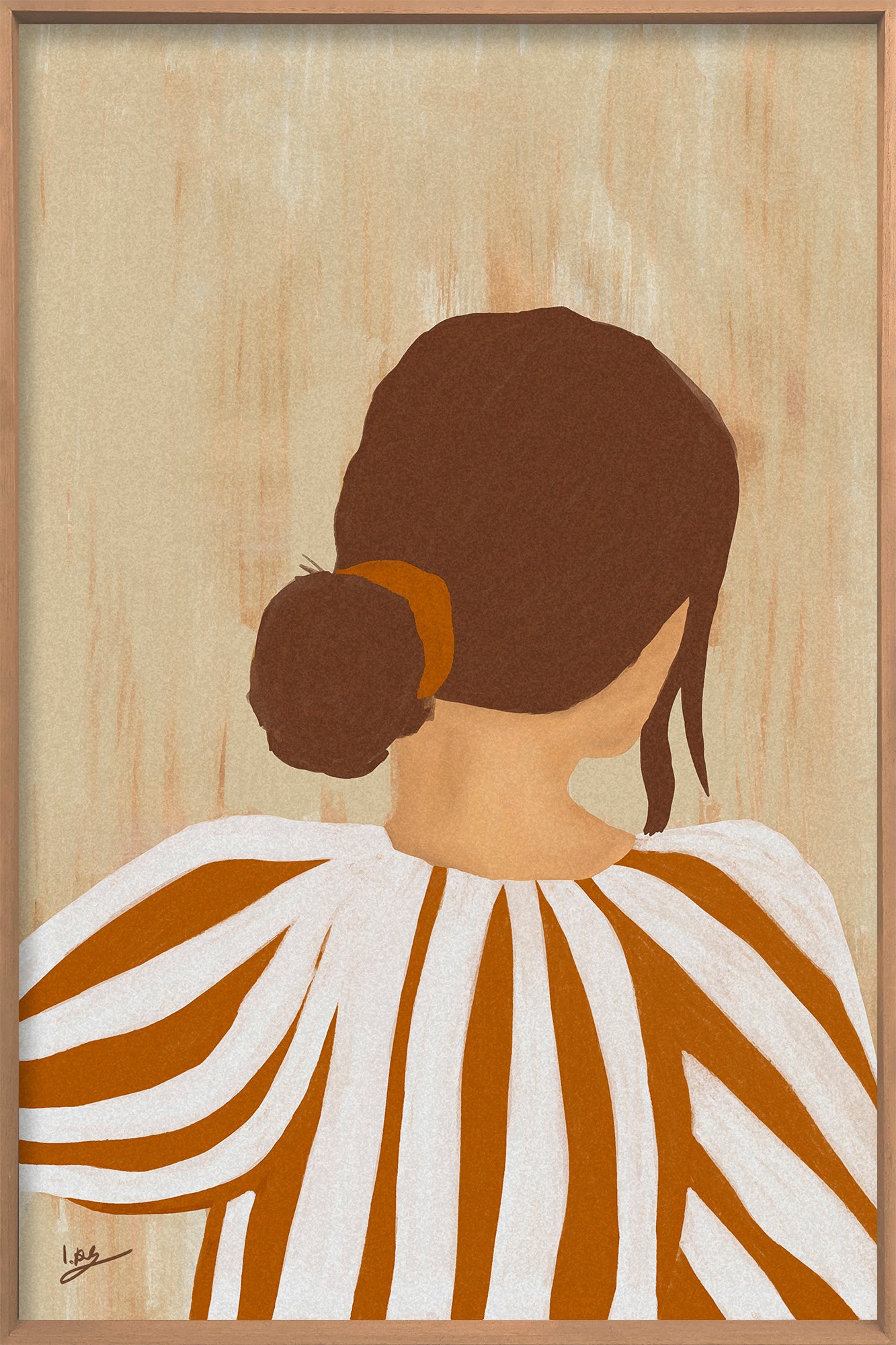 A Final Glance Walldecoration Wandkraft 80x120 cm Baklijst Blank