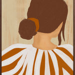A Final Glance Walldecoration Wandkraft 80x120 cm Baklijst Walnoot
