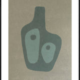 Vase (Outlet) Walldecoration Wandkraft 98x148 cm Houten Lijst Zwart