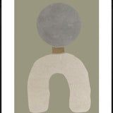 Sculpture (Outlet) Walldecoration Wandkraft 98x148 cm Houten lijst zwart