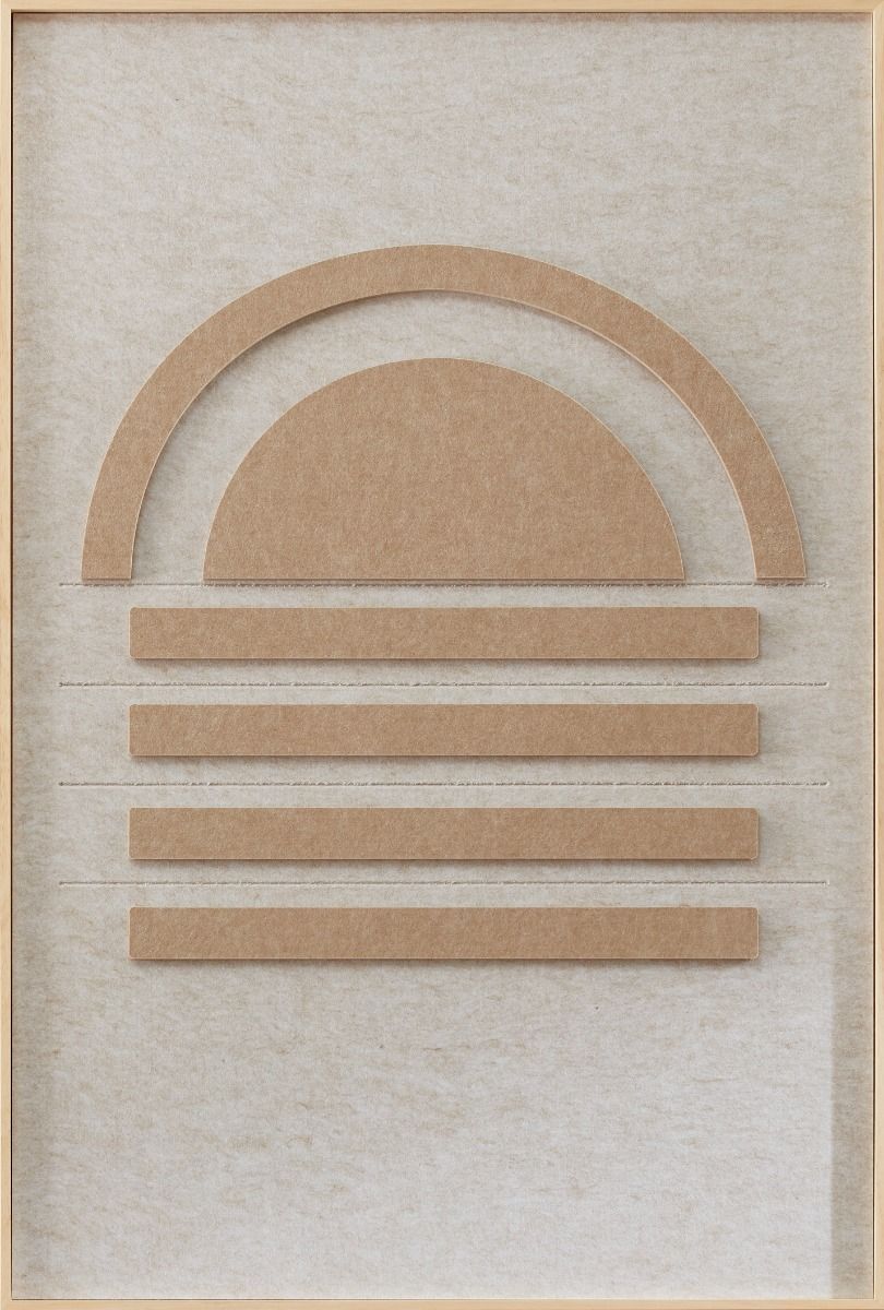 Sunset (Outlet) Walldecoration Wandkraft 80x120 cm Baklijst Blank