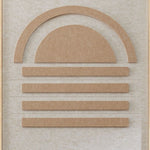 Sunset (Outlet) Walldecoration Wandkraft 80x120 cm Baklijst Blank
