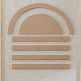 Sunset (Outlet) Walldecoration Wandkraft 80x120 cm Baklijst Blank