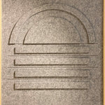 Sunrise Walldecoration Wandkraft 80x120 cm Baklijst Blank