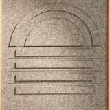 Sunrise Walldecoration Wandkraft 80x120 cm Baklijst Blank