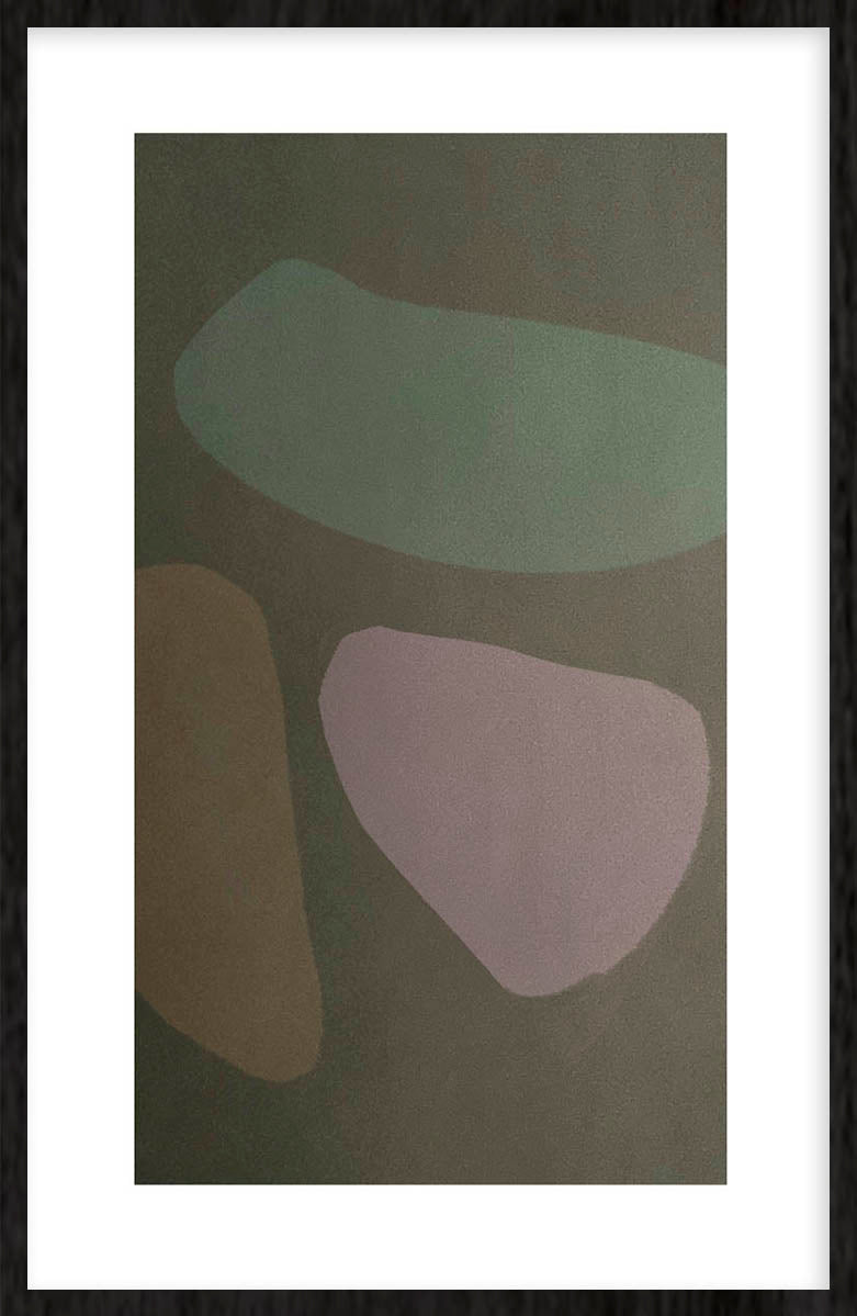 Shapes Walldecoration Wandkraft 70x118 cm Houten Lijst Zwart