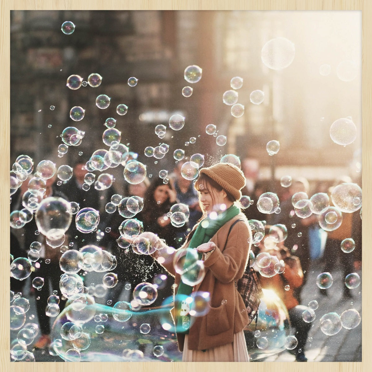 Travel Stories 003 Walldecoration Wandkraft 74x74 cm