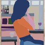 Funky 024 Walldecoration Wandkraft Baklijst Blank